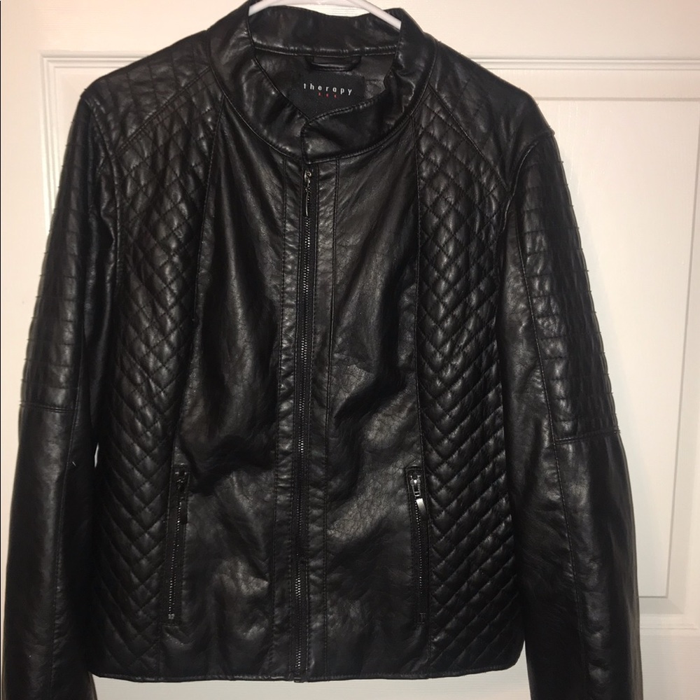 !NEW! Therapy black zipper jacket